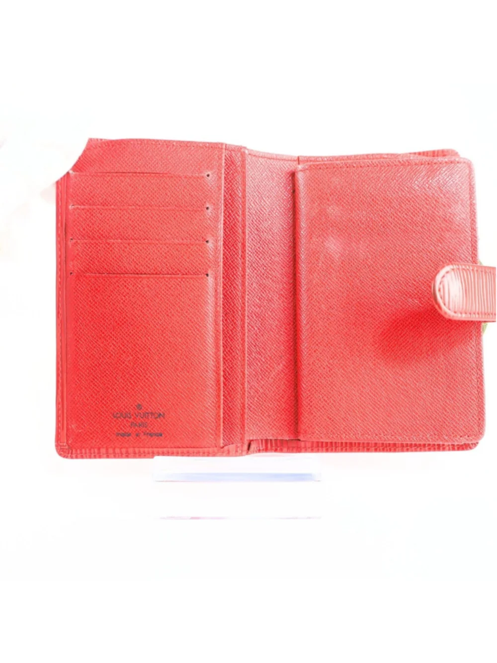 Preowned Louis Vuitton Epi Continental Veinnoiserie in Castilean Red Women Walle